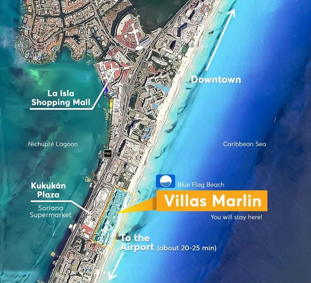 Apartament Marlin Turquesa Departamentos Frente Al Mar Cancún Zewnętrze zdjęcie